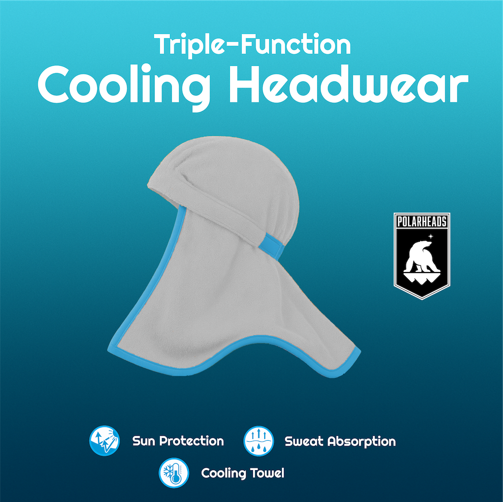 Polarheads® Cooling Headpiece - Overnight Aqua