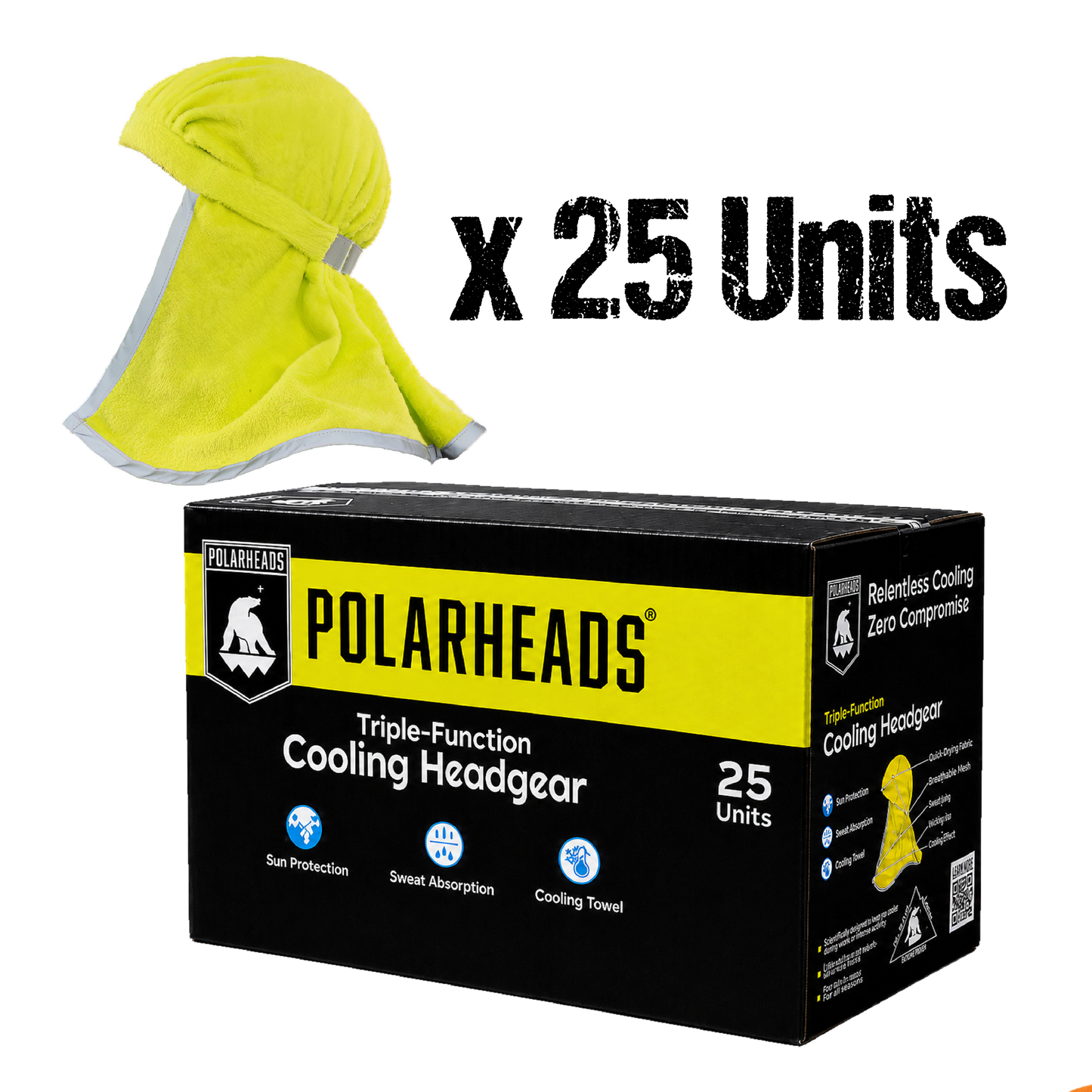 Polarheads PRO | 25-Count Site Pack | Safety Yellow/Reflective